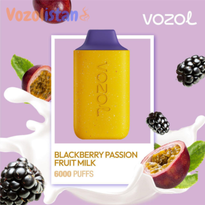 Vozol Star 6000 BlackBerry Passion Fruit Milk Puff vozolistan.com