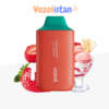 Vozol Star 6000 Strawberry Ice Cream Puff vozolistan.com