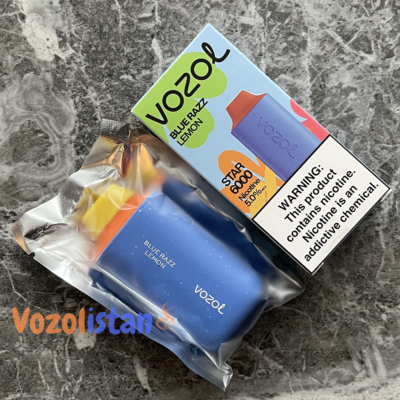 Vozol Star 6000 Blue Razz Lemon Puff vozolistan.com