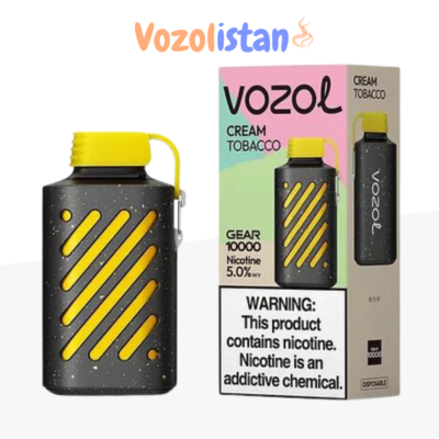 Vozol Gear 10000 Cream Tobacco Puff vozolistan.comVozol Gear 10000 Cream Tobacco Puff vozolistan.com