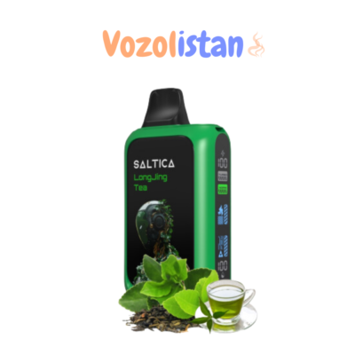 Saltica Cyber 18000 Puff Long Jing Tea - vozolistan